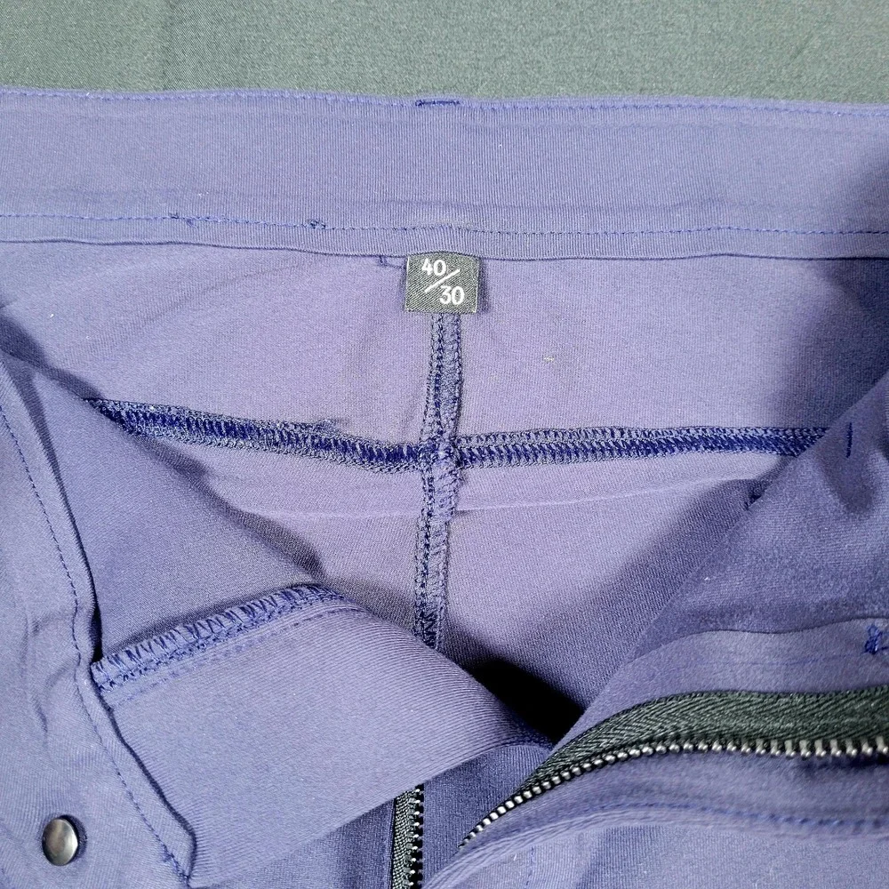 Public Rec Gamechanger Pants Men 40 x 30* Navy Blue Nylon‎ Stretch Tapered